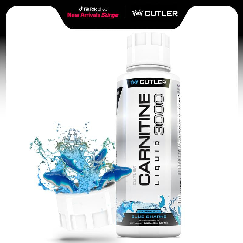 Cutler Nutrition Liquid Carnitine 3000 for Energy and Recovery Support Dietary Fitness Supplement Edible Healthcare Vitamin